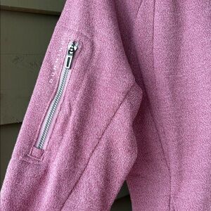 Dunning Golf Long Cove Club Mauve Half-Zip cozy Hoody Sz S. Kangaroo pocket